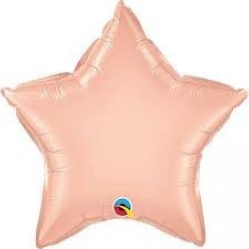   GLOBO 20" FOIL ESTRELLA ROSA ORO