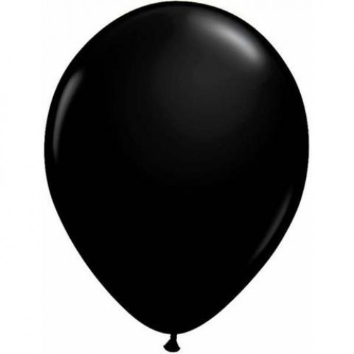   100 GLOBOS 11" LATEX NEGRO ONYX