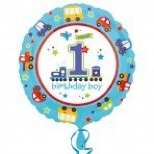 GLOBO 17" FOIL 1BIRTHDAY TODOS A BORDO