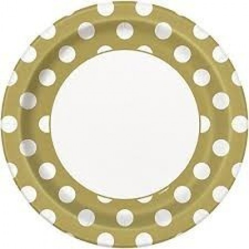  PAQ.8/U PLATO ORO TOPO 22CM