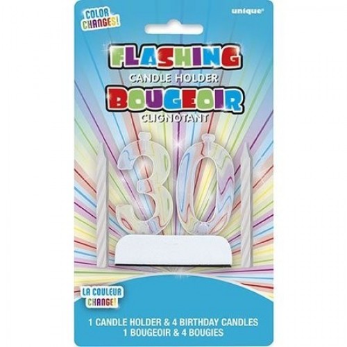 BLISTER SOPORTE VELA FORMA N30 C/LUZ