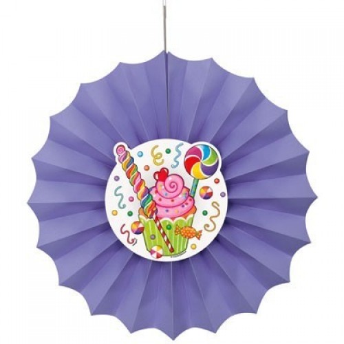 COLGANTE ABANICO CUPCAKE CARAMELO 30.48C