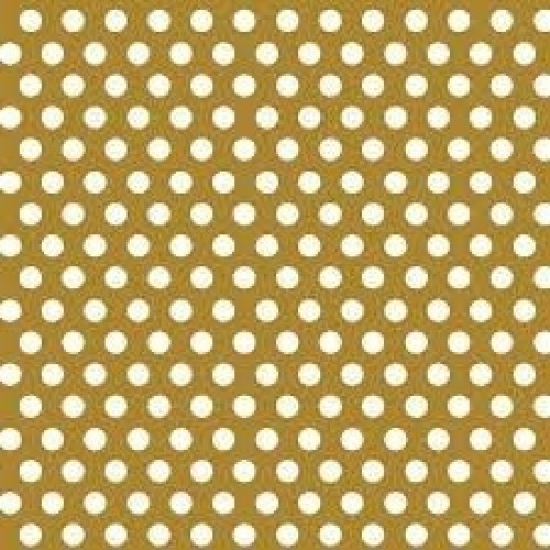 R/PAPEL REGALO ORO TOPO BLAN 76,2X1,52MT