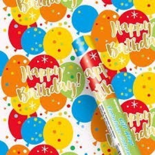 R/PAPEL REGALO H.BIRTHDAY ORO  76X1,52CM