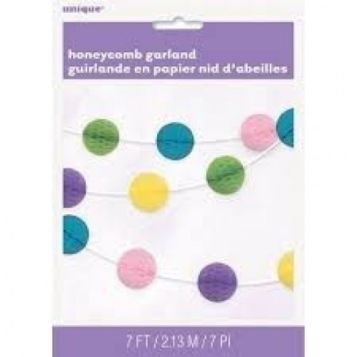 GUIRNALDA BOLA NIDO COL.PASTEL 2,13MT