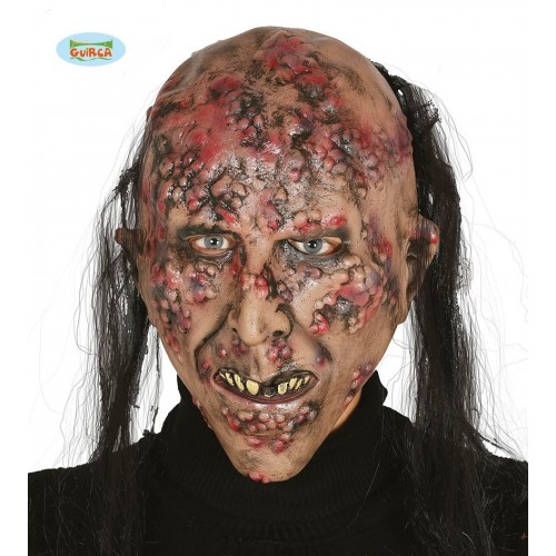 $D CARETA ZOMBIE INFECTADO C/PELO LATEX