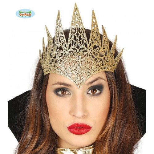    CORONA REINA GLITTER ORO