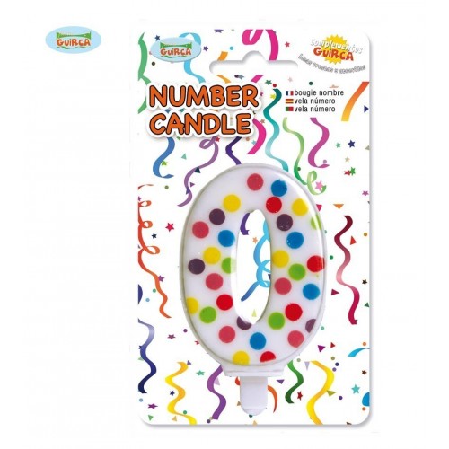 BLISTER VELA CONFETI N0 6CM
