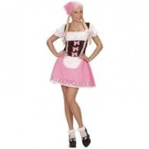  DISFRAZ T-M CHICA BAVARIA ROSA