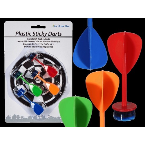 BLISTER 4/U DARDOS PEGAJOSOS 6,5CMS