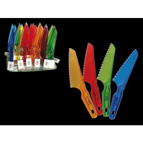 4X1 CUCHILLO PLASTICO COLORES NEON 30CMS
