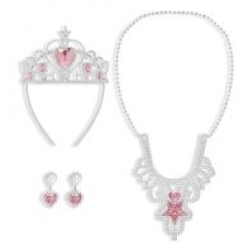 SET INFANTIL PRINCESA COLLAR TIARA PENDI