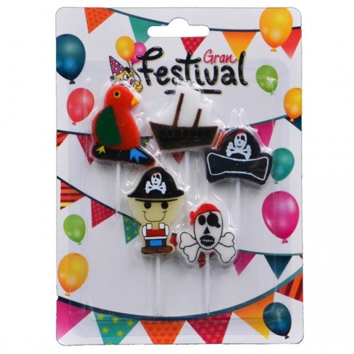 5 PICK VELA FIESTA PIRATA MIX