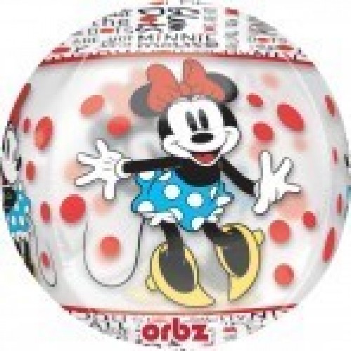 GLOBO 16" FOIL RND ORBZ 3D MINNIE LUNARE