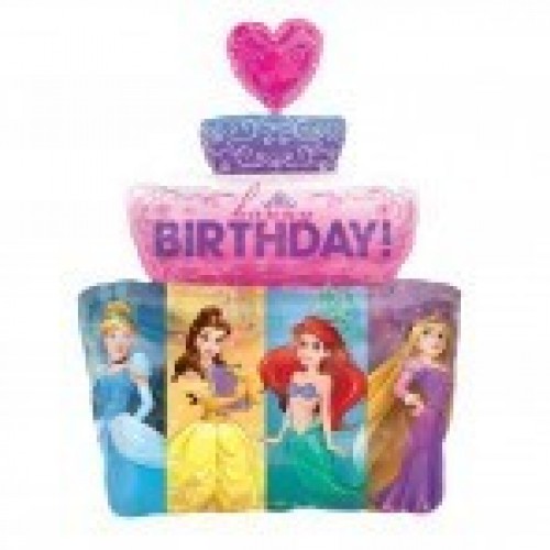 GLOBO 21" FOIL CAKE HAPPY BIRTHDAY