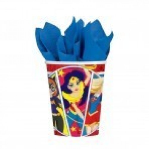 8 VASOS SUPERHERO GIRL 266ML