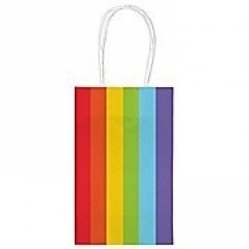 MINI BOLSA C/ASA ARCO IRIS 10X13CM