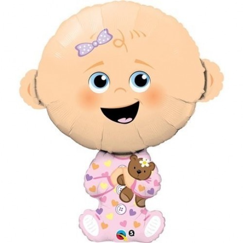 GLOBO 38" FOIL FORMA BEBE NIÑA