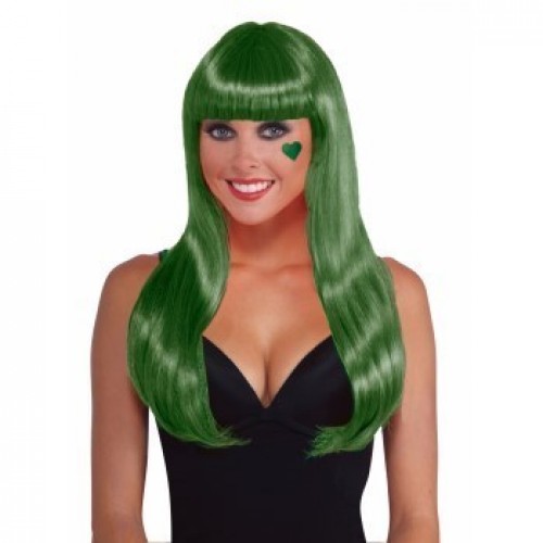    PELUCA LARGA VERDE