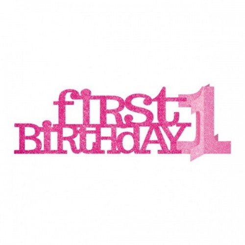 CENTRO MESA FIRST 1BIRTHDAY ROSA