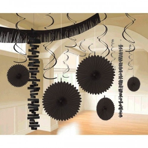   KIT 18PZ DECORAC TECHO METAL NEGRO