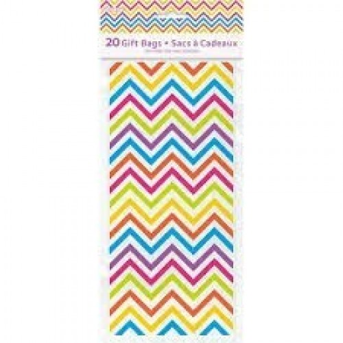 PAQ.20/U BOLSA CELOFAN ZIG-ZAG ARCOIRIS