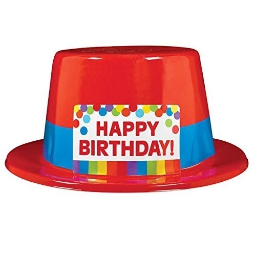 SOMBRERO PL ROJO HAPPY BIRTHDAY