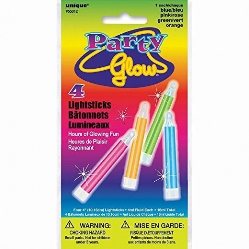 PAQ.4/U COLGANTE PALO LUZ NEON 10CM