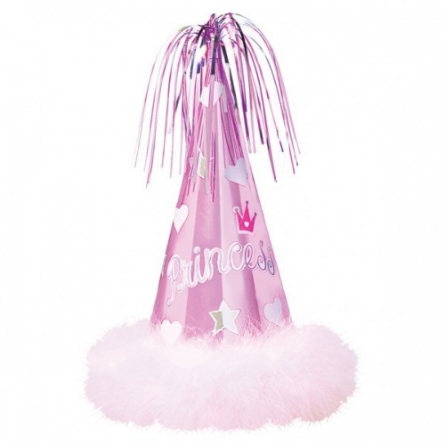 SOMBRERO CONO METAL ROSA PRINCESS