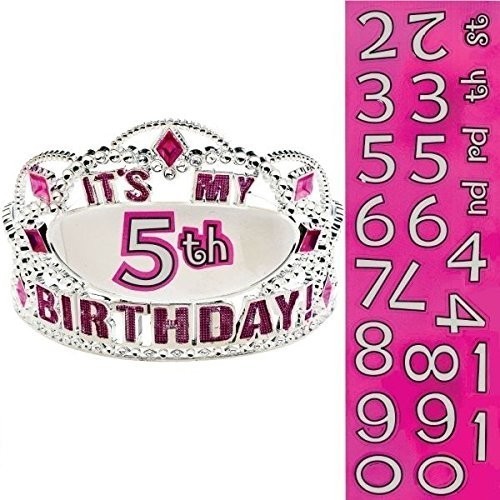 TIARA PERSONALIZABLE BIRTHDAY FUCSIA