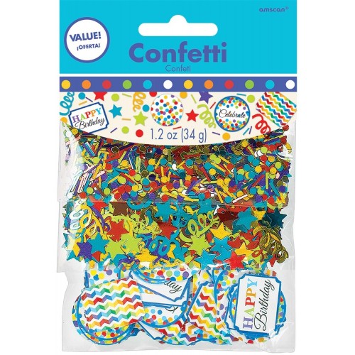 PAQ.TRIPLE CONFETI BIRTHDAY ARCOIRIS 34G