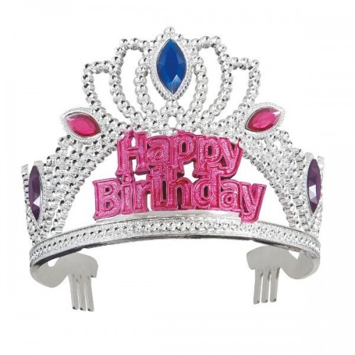 TIARA HAPPY BIRTHDAY FUCSIA
