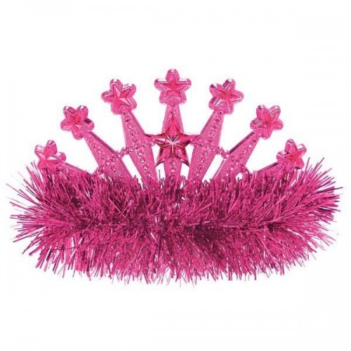 TIARA ESTRELLA ESPUMILLON ROSA