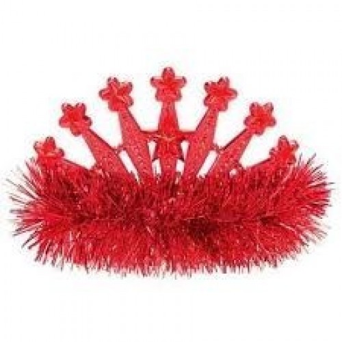   TIARA ESTRELLA ESPUMILLON ROJO