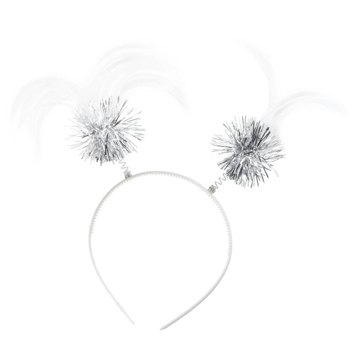   DIADEMA CON COLETAS BLANCO
