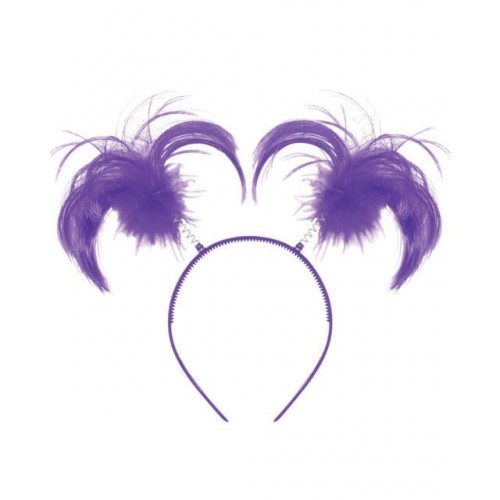  DIADEMA CON COLETAS VIOLETA