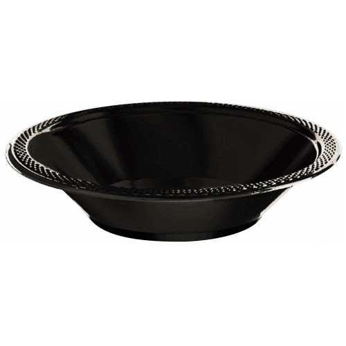 $E PAQ.20/U BOWL PLASTICO NEGRO 355ML