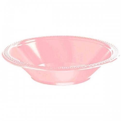 PAQ.20/U BOWL PLASTICO ROSA 355ML