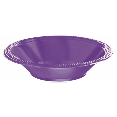 PAQ.20/U BOWL PLASTICO PURPURA 355ML