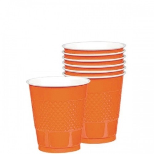   $E PAQ.20 VASO PLAST NARANJA 355ML