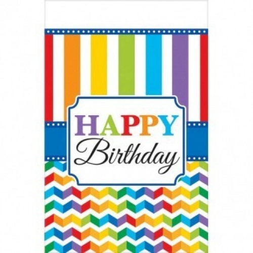 MANTEL PL BIRTHDAY ARCO IRIS 137X259CM