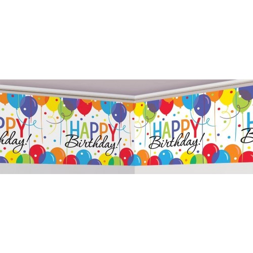 DECORACION PARED GLOBO HAPPY BIRTHDAY