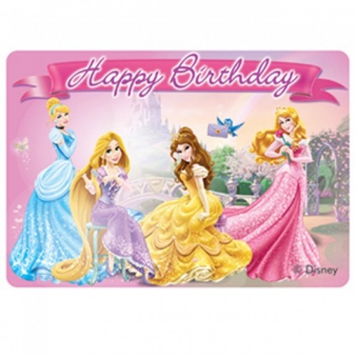 $E VELA PANEL PRINCESA ANIMALES 8CM