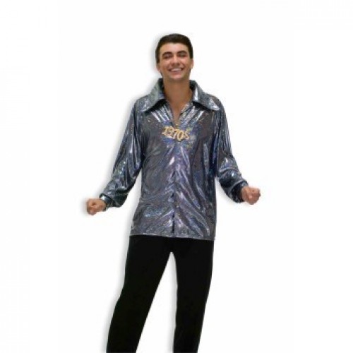 CAMISA HOMBRE COLOR GRIS AÑOS 70