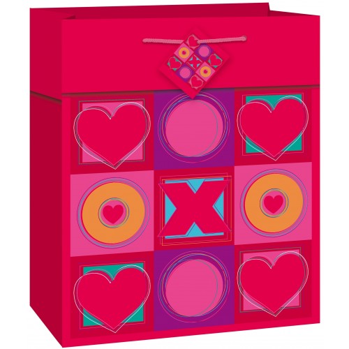 BOLSA REGALO OXO CORAZONES 18X22,5CM