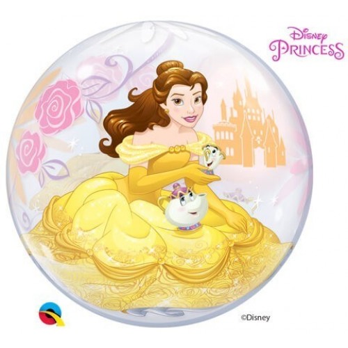 $D GLOBO 22" BURBUJA PRINCESA BELLA