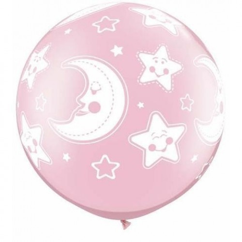 $D 2 GLOBOA JUMBO BABY MOON ROSA