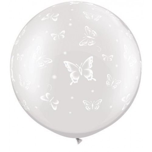 $D 2 GLOBOS JUMBO TRASP.MARIPOSAS