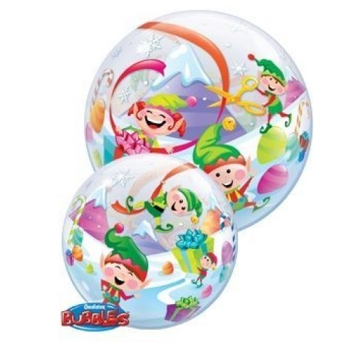$D GLOBO 22" BURBUJA DUENDES Y REGALOS
