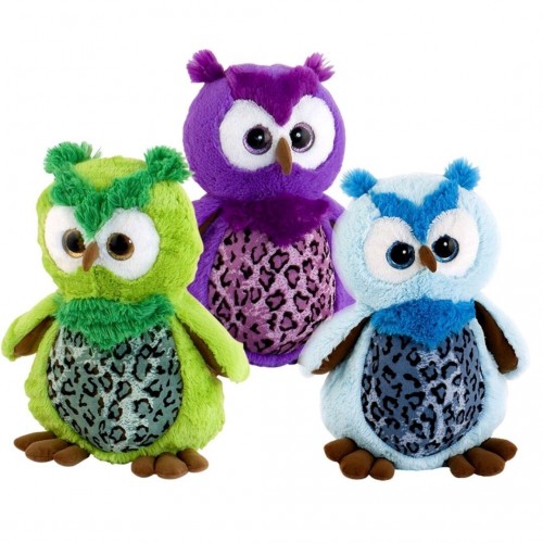 PELUCHE BUHO OJO CRITAL 17CM